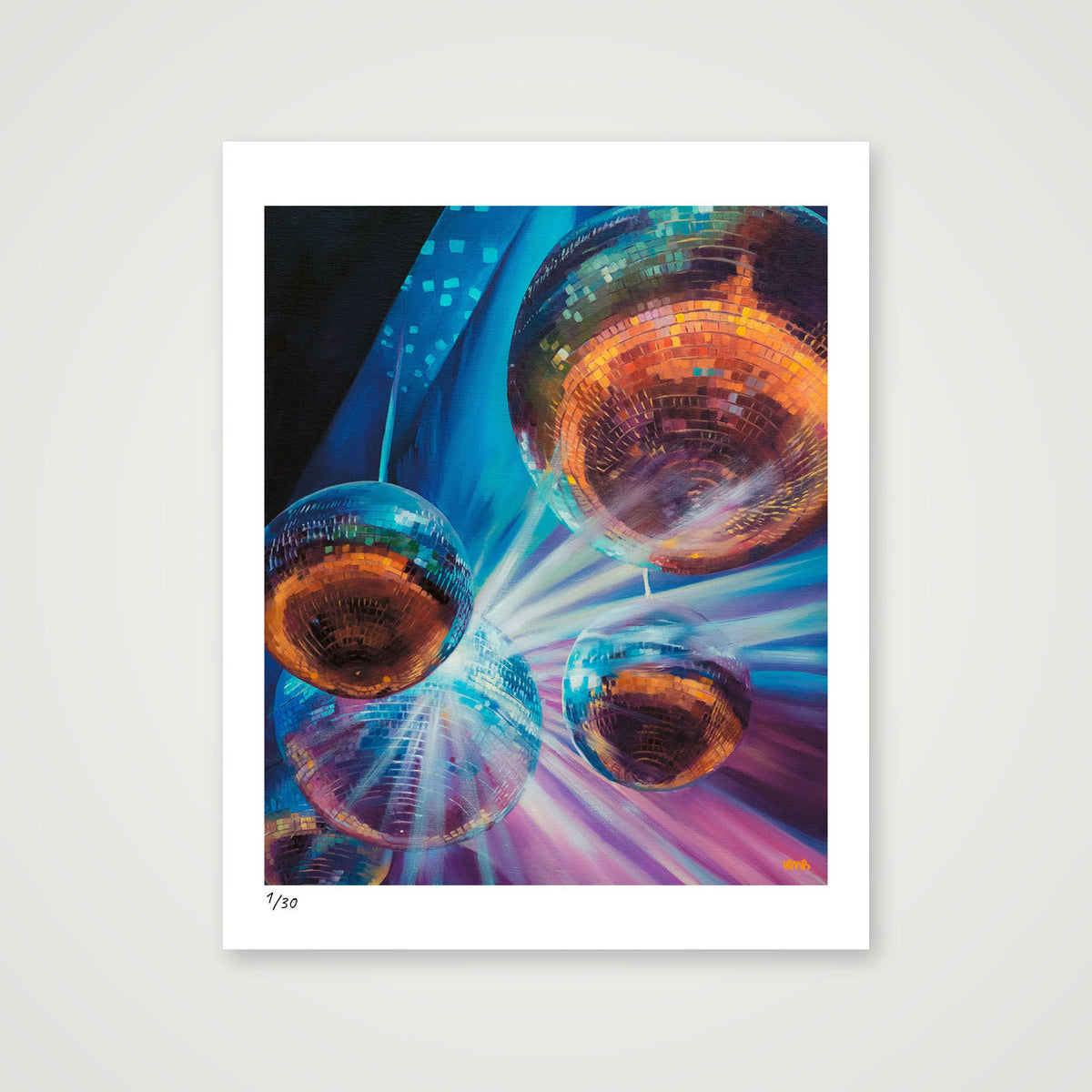 Disco Nights — 28×35cm, 11×14" Print only