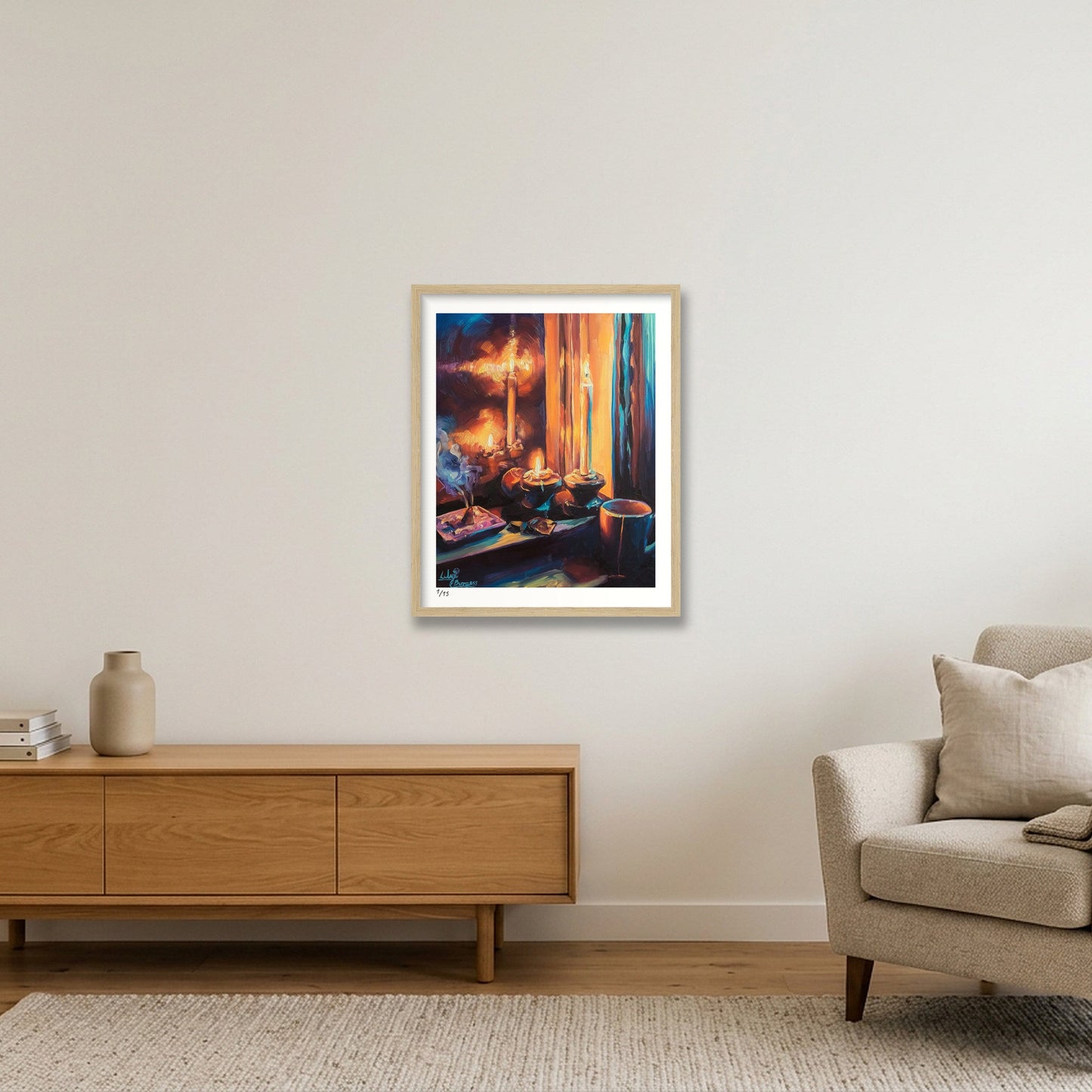 For a Little While — 40×50cm, 16×20" Oak Frame
