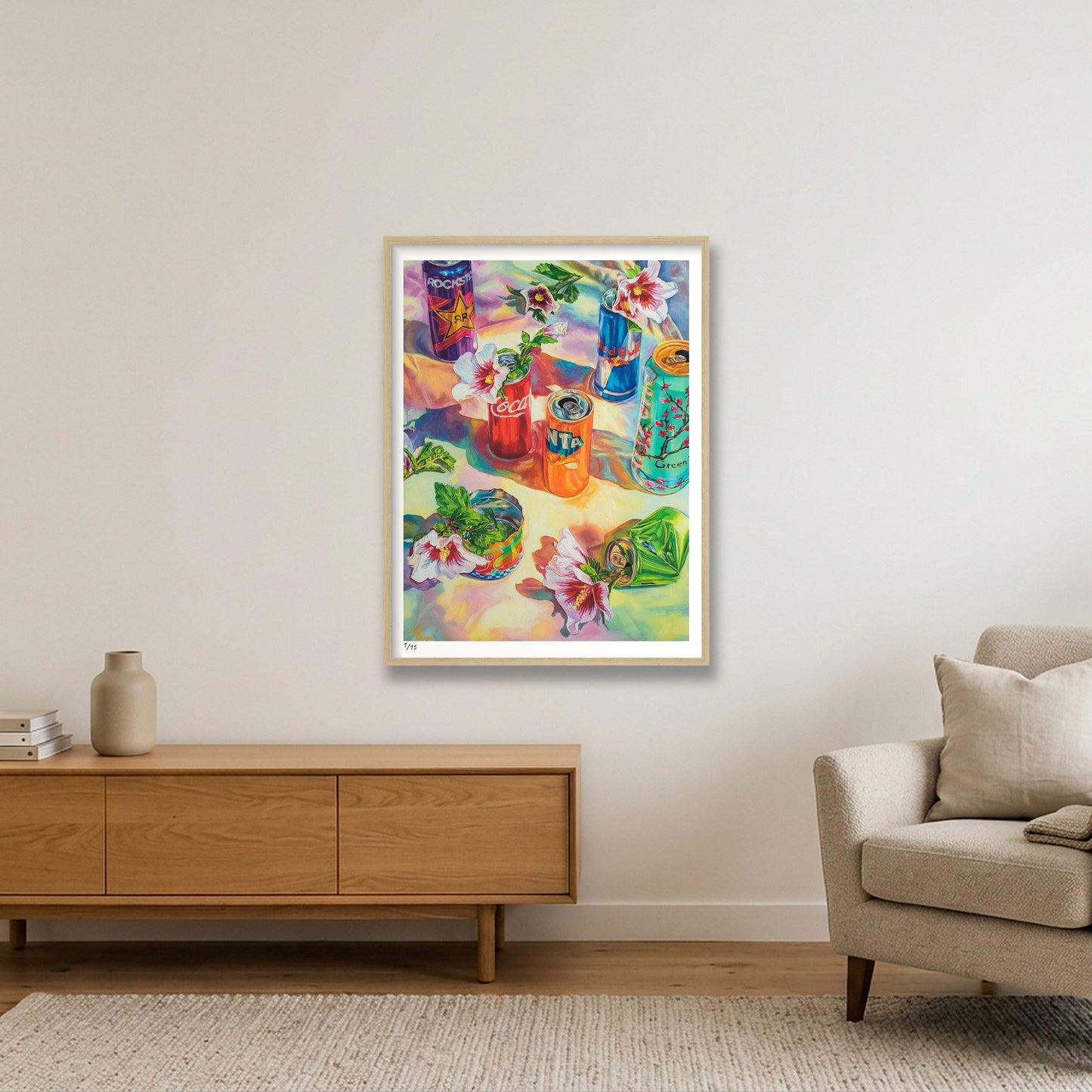 Borrowed Time — 60×80cm, 24×31" Oak Frame