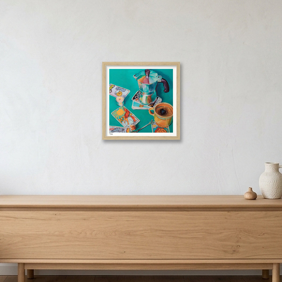 Fortune — 30×30cm, 12×12" Oak Frame
