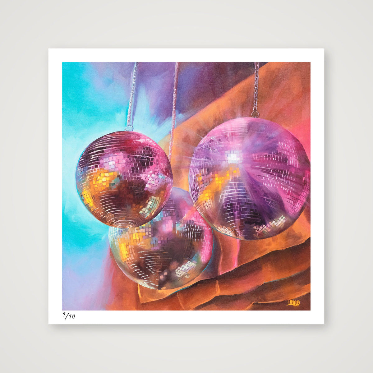 Disco Days — 50×50cm, 20×20" Print only