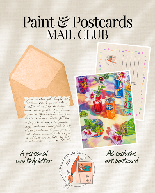 Paint & Postcards Club - Monthly Subscription