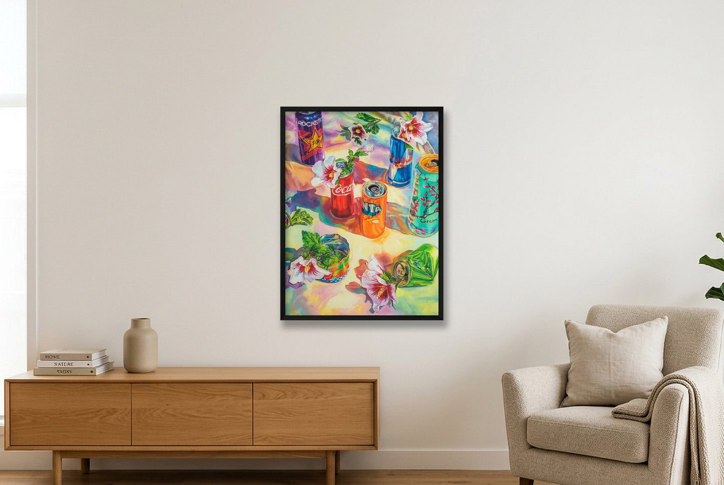 - — 60×80cm, 24×31" Black Frame