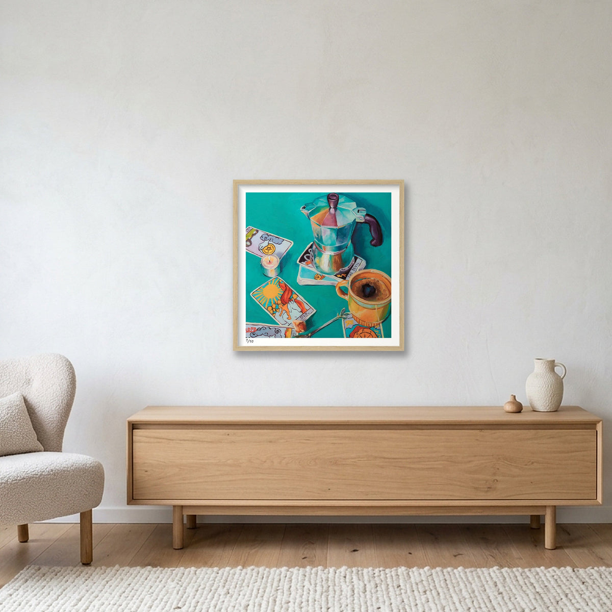 Fortune — 50×50cm, 20×20" Oak Frame